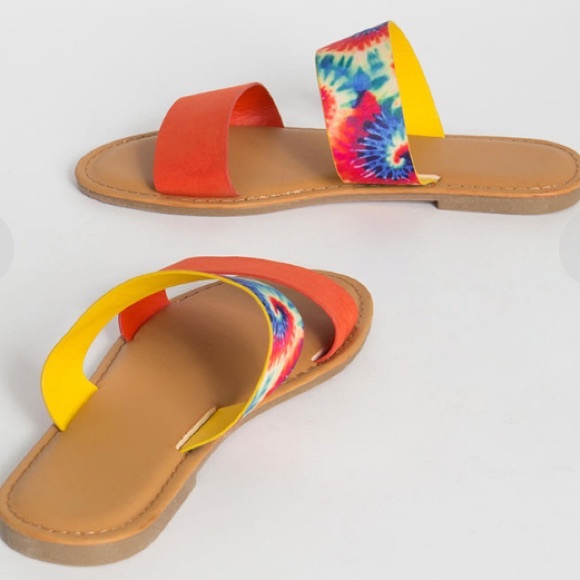 NEW Orange/Tie-Dye Sandal - Picture 3 of 3
